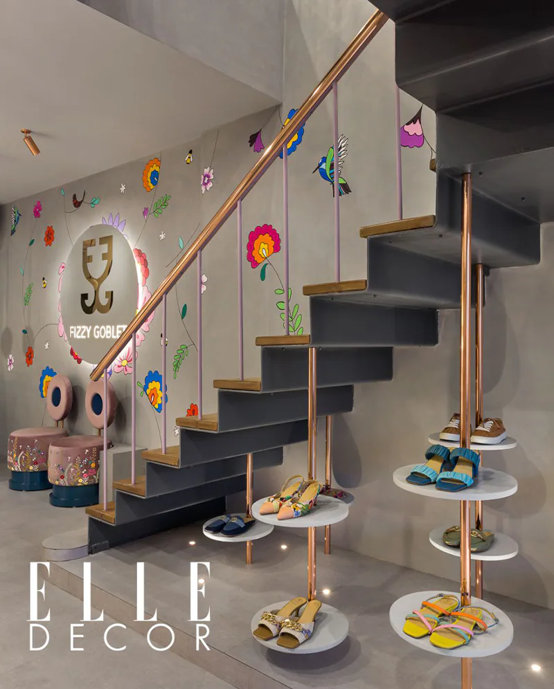 Fizzy Goblet retail interior featured by Elle Decor