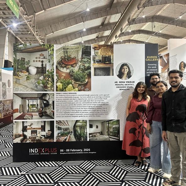 Fursat by Checkered Spaces featured at Kudos Gallery during INDEXPLUS 2026